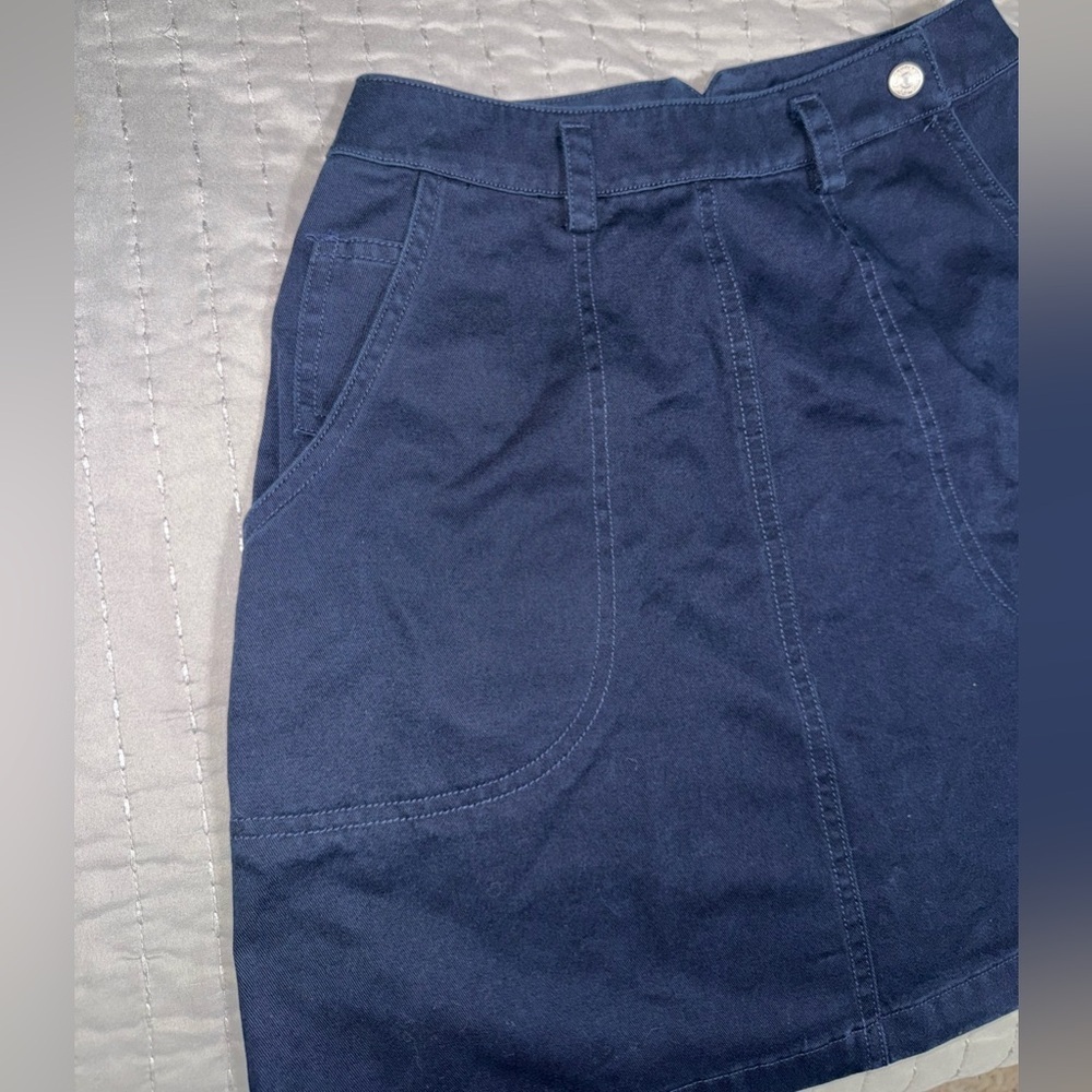 vintage Lauren Ralph Lauren navy blue mini skirt size 2 NWOT - Picture 6 of 8